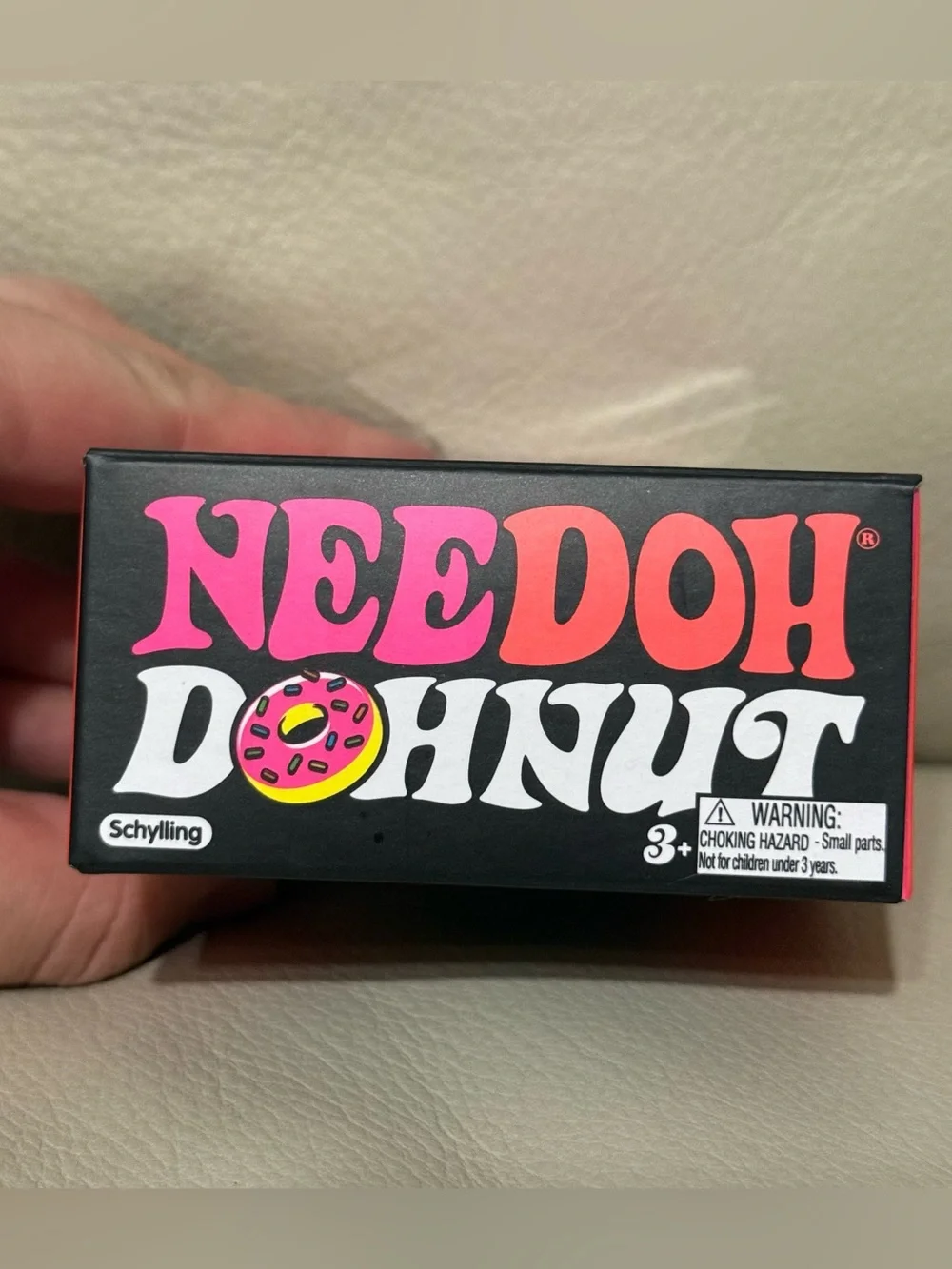NeeDoh DOHNUT Pink Sprinkles Frosting Donut Stress Ball Fidget Toy NEW!